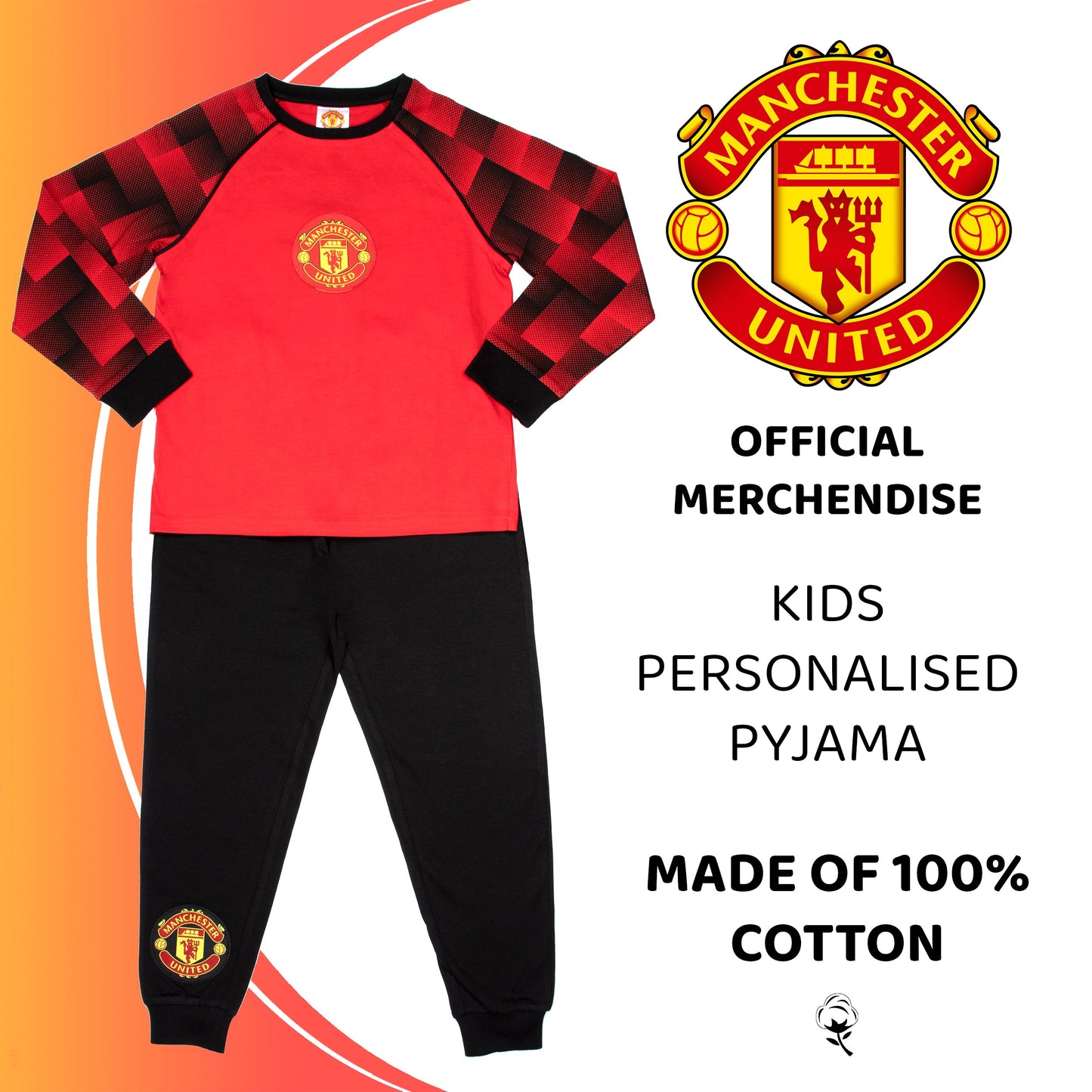 Manchester United F.C Pyjamas rouge