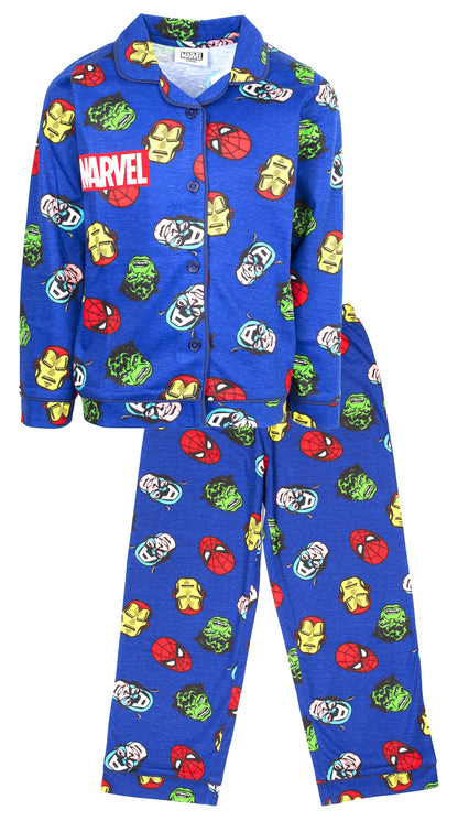 Marvel enfant Pyjama – bleu with Buttons
