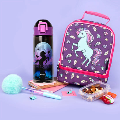 Flip Top Gourde 600ml – licorne Moon