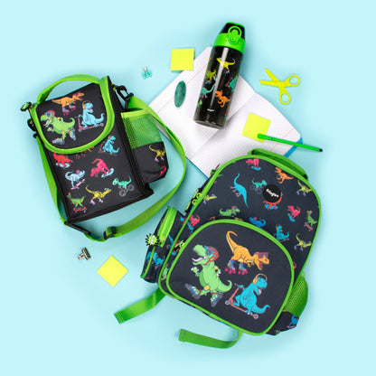Sac repas avec bandoulière – Strap Lunch Bags – Dinosaurs Skaters