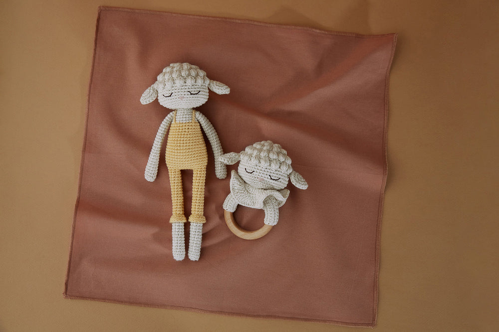 Doudou Agneau Jaune