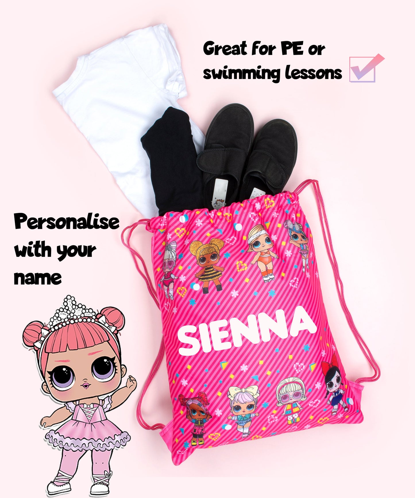 LOL Surprise enfant PE Sac à cordon