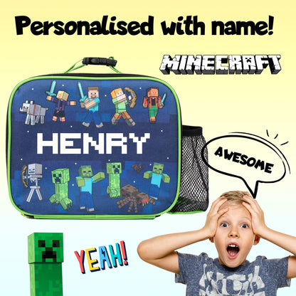Sac repas – Minecraft bleu