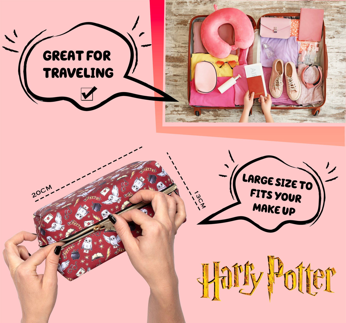 Harry Potter trousse de maquillage – pailleté Letter