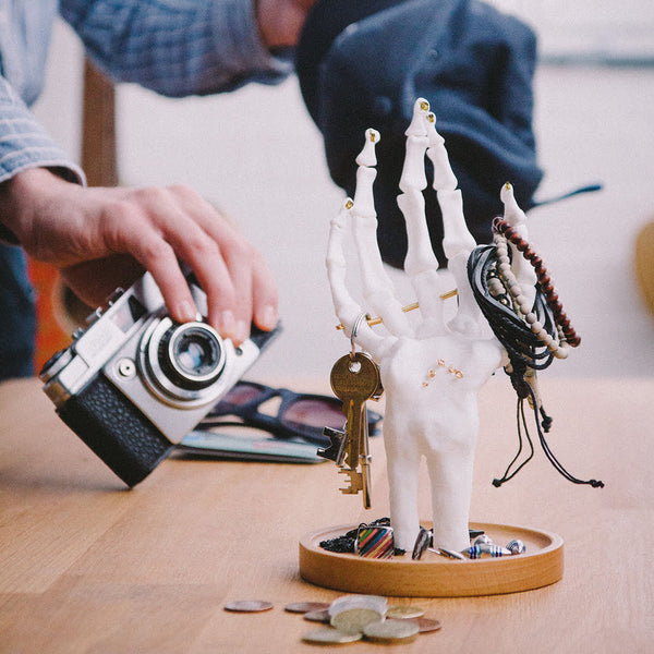 Skeleton Hand Tidy - White