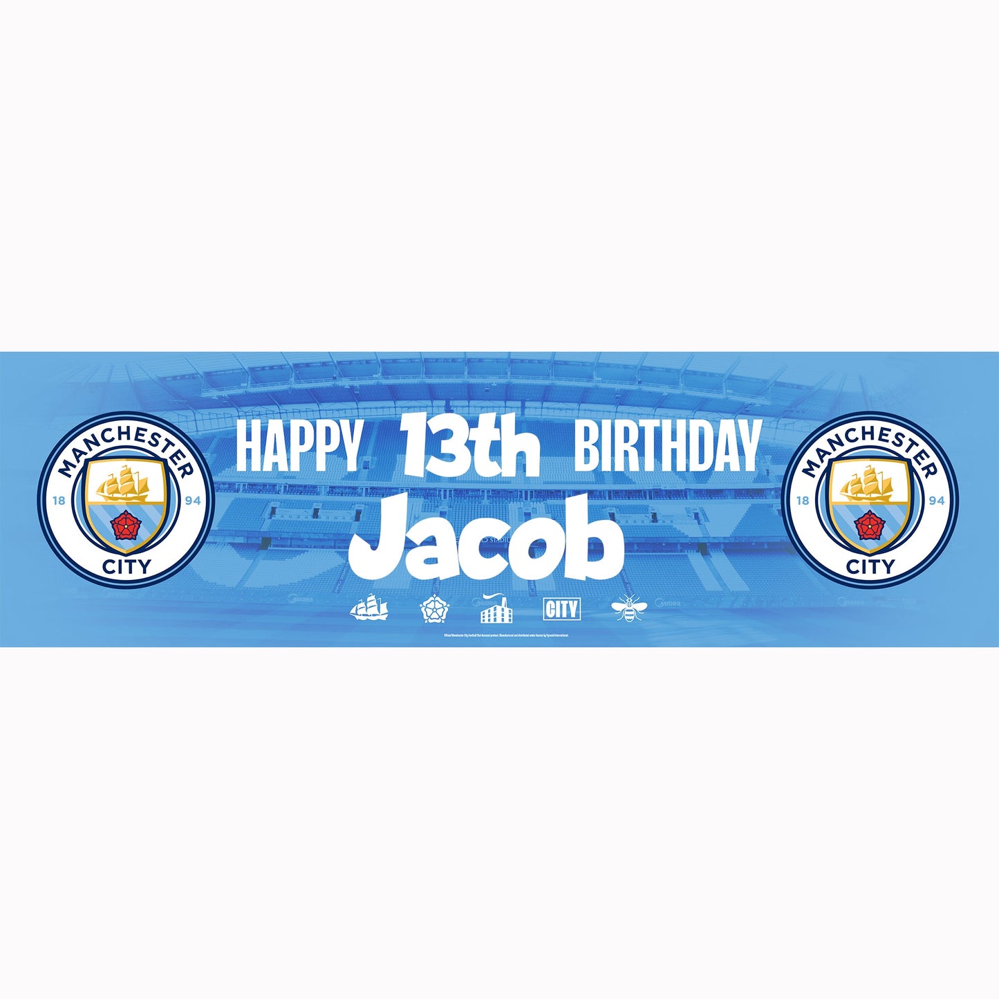 Manchester City Birthday Banner