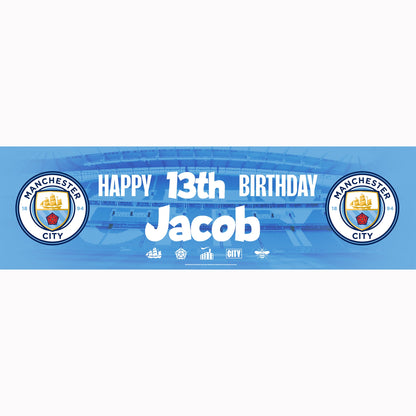 Manchester City Birthday Banner