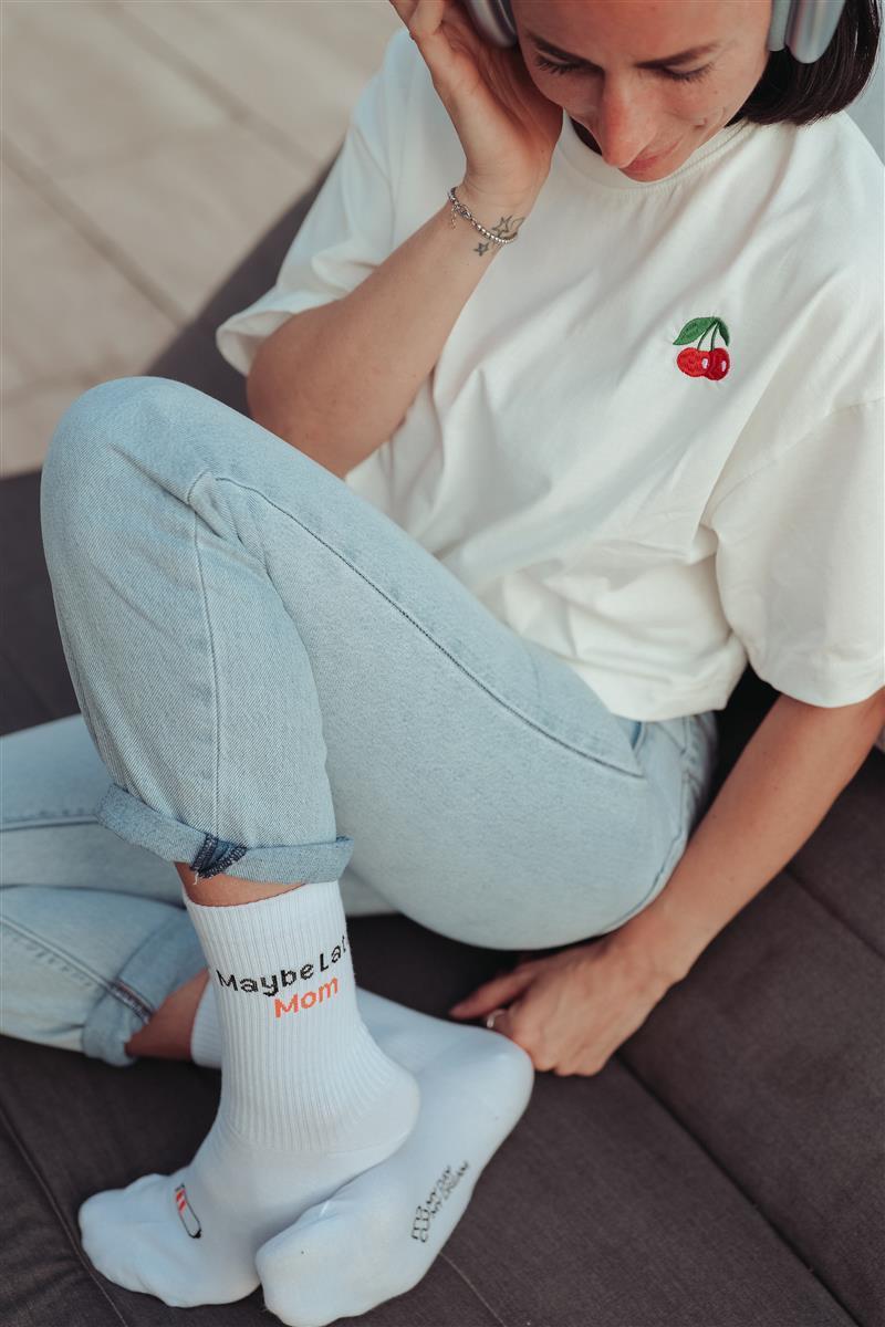 Maybe Later Mom Socks