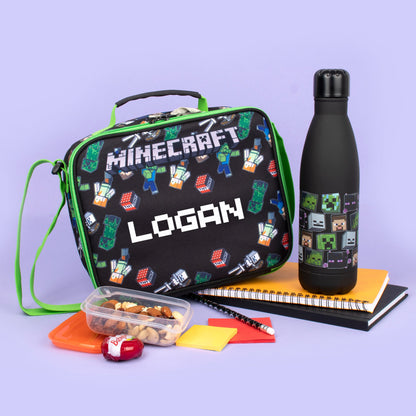 Minecraft acier inoxydable Gourde 550 ml – noir