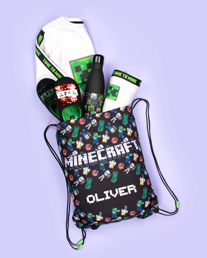 Minecraft vert Creeper Sweatshirt – gris