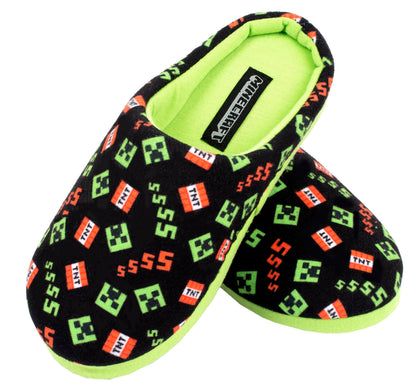 Minecraft Chaussons – noir Pattern