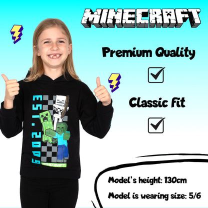 Minecraft garçon Sweat à capuche with Kangaroo Pocket 100% Cotton