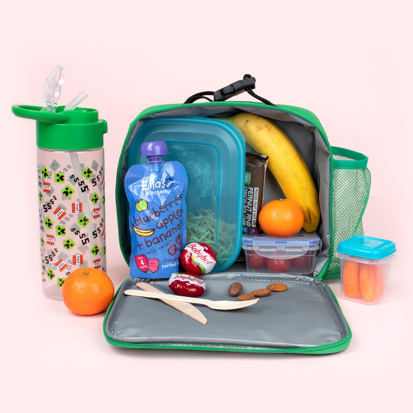 Minecraft Sac repas with Pocket – vert
