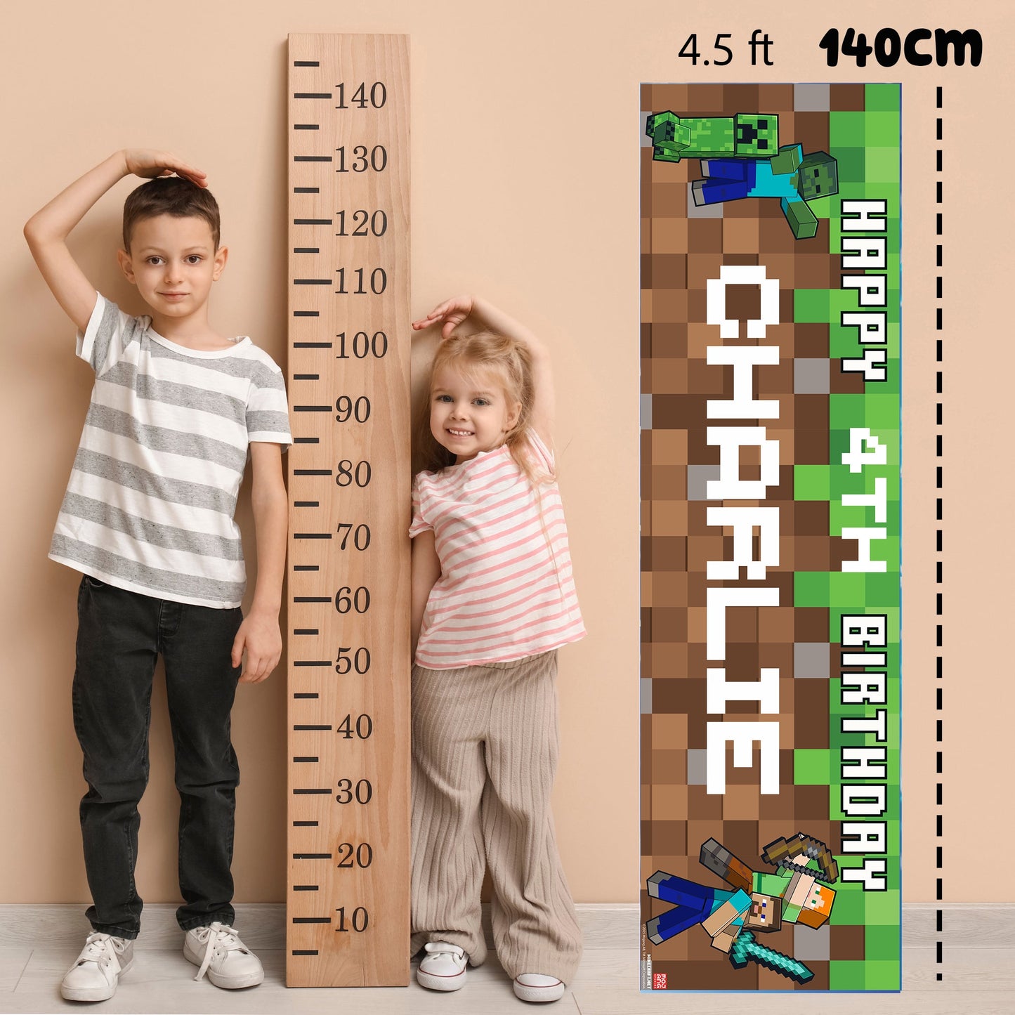 Minecraft Birthday Banner