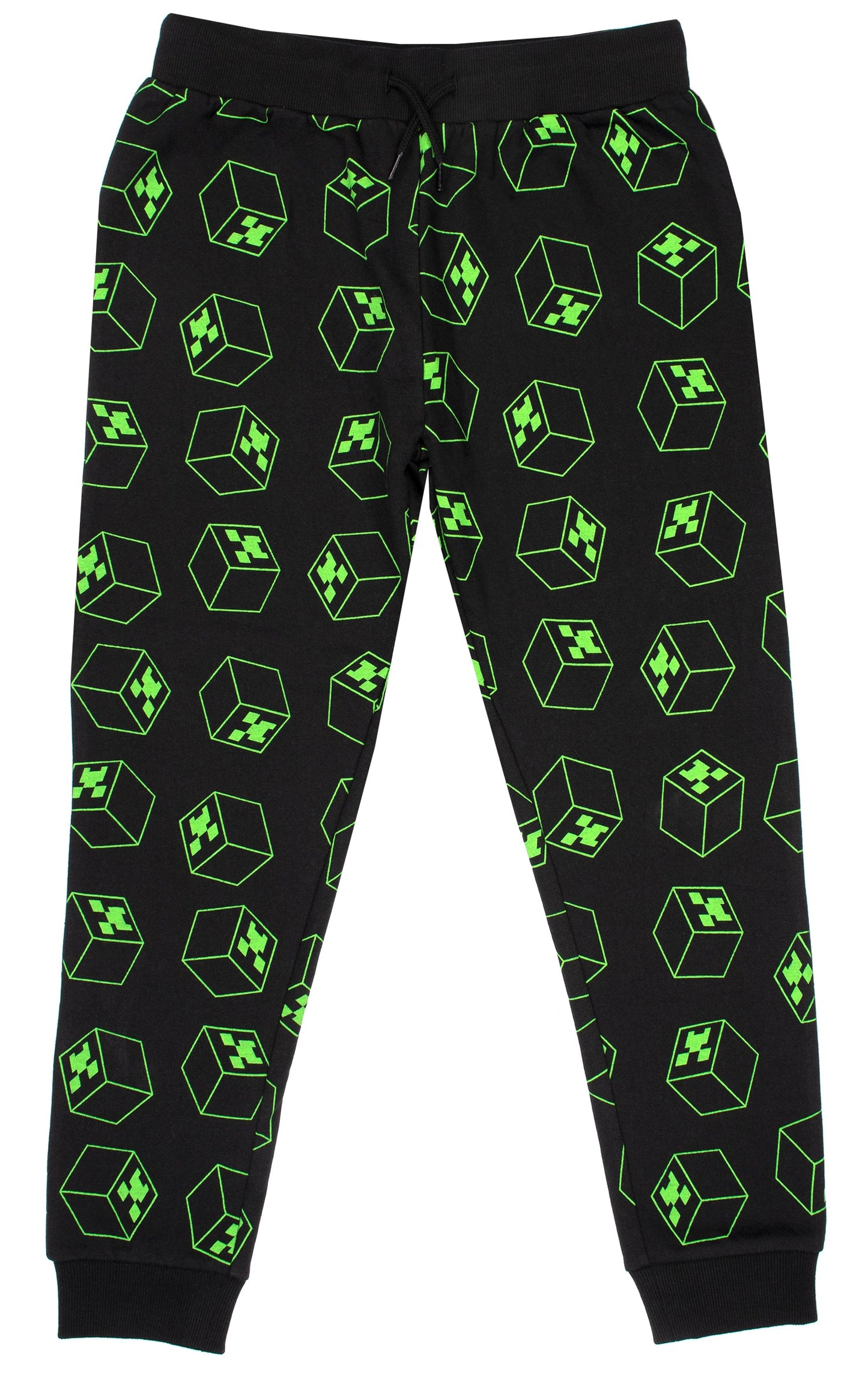 Minecraft Joggers – noir & vert Pattern