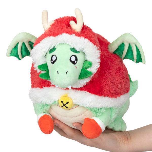 Peluche Mini Squishable – Dragon de Noël