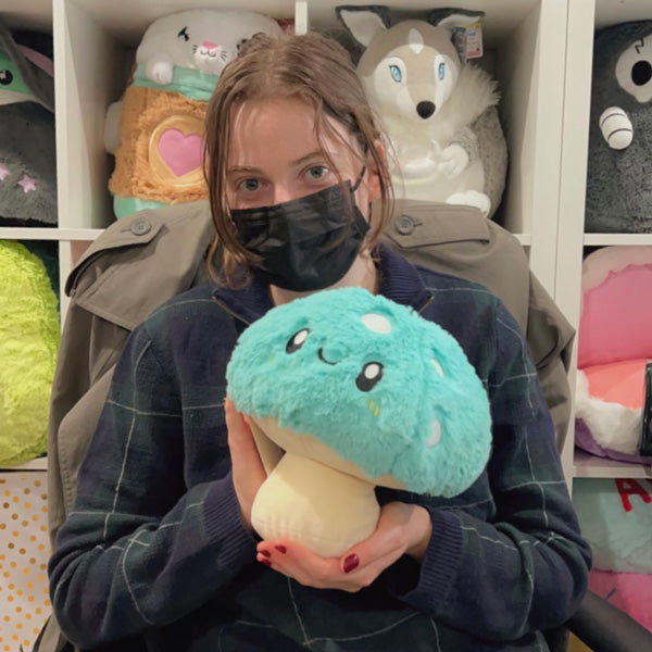Peluche Mini Squishable – Champignon Turquoise