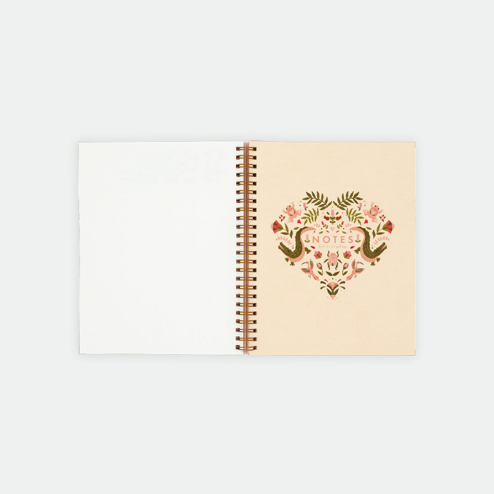 Pink Croco - Monthly Planner Spirals