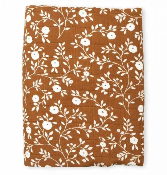 Lange Coton Bio XL Fleurs Caramel