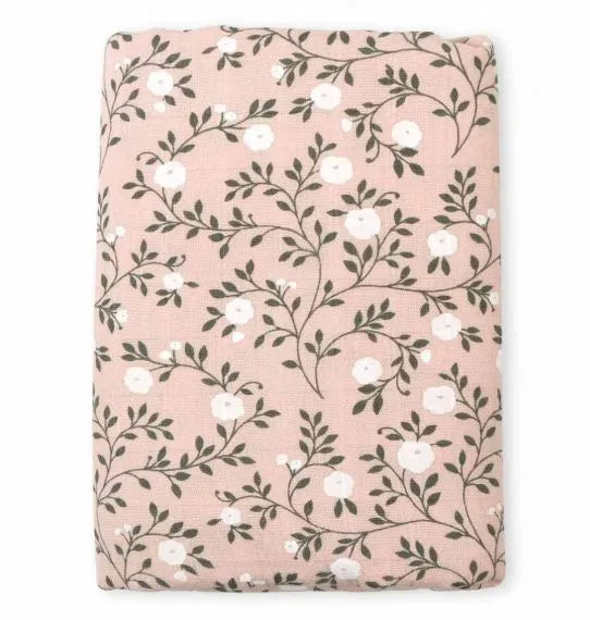 Lange Coton Bio XL Fleurs Rose