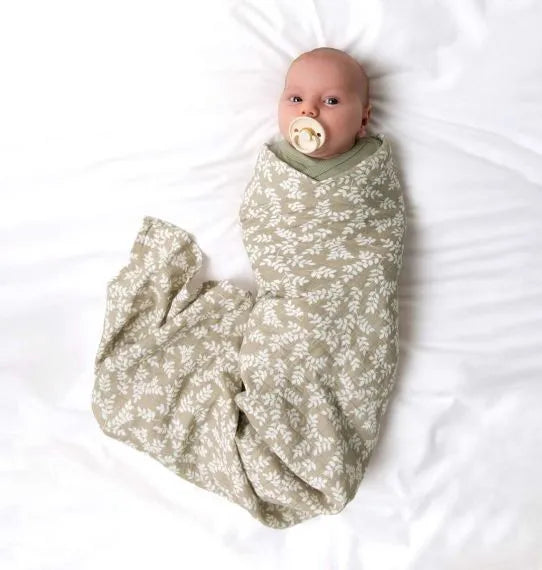 Lange Coton Bio XL Feuilles Taupe