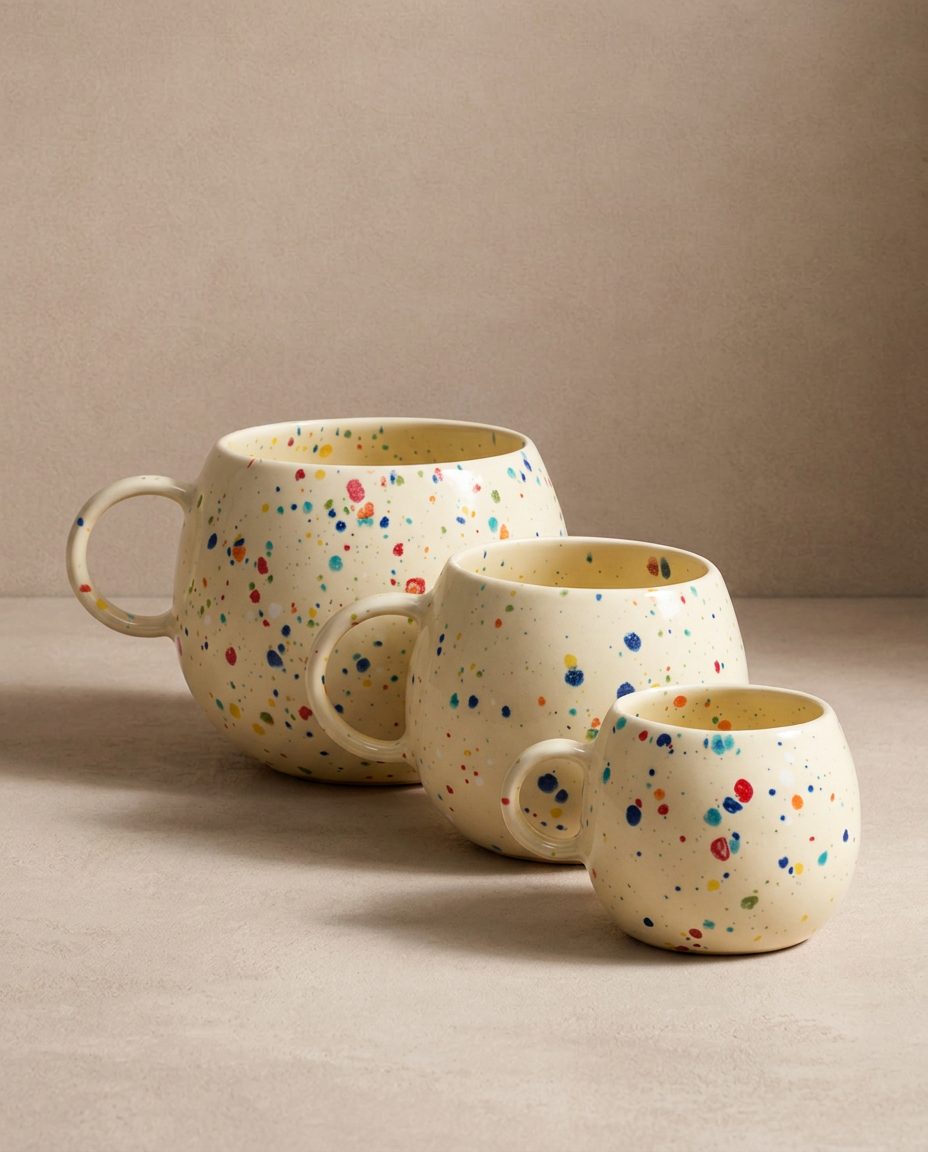 New Party Ball Mug 500ml Yellow
