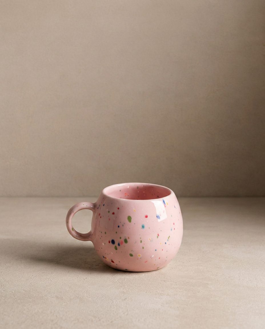 New Party Ball Mug 250ml Pink