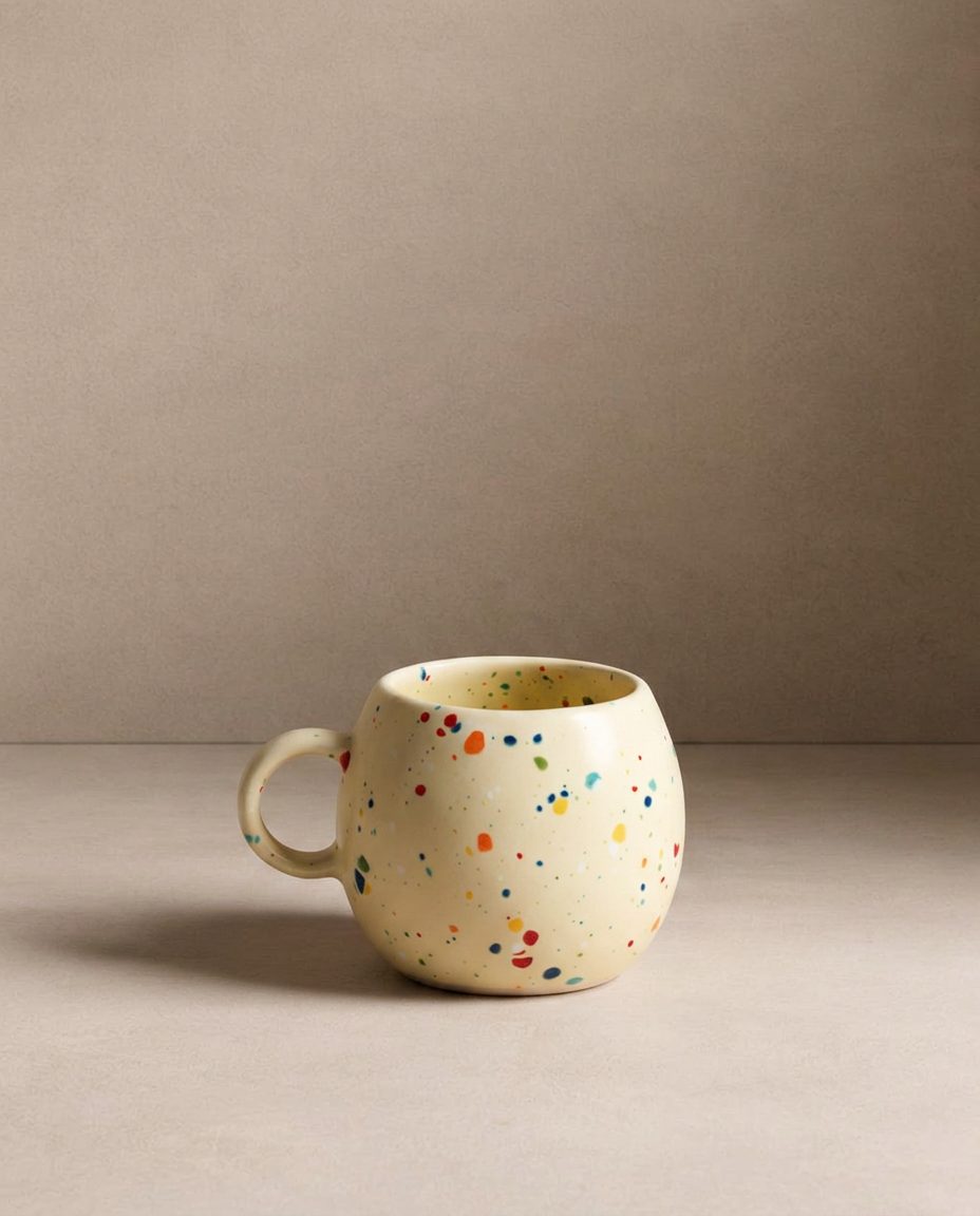 New Party Ball Mug 90ml Yellow