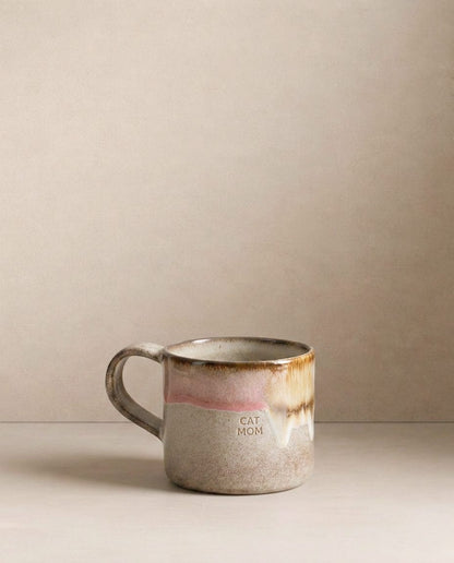 Melting Ice Cream Mug 360ml Cat Mom & Dad 2 Pieces Set