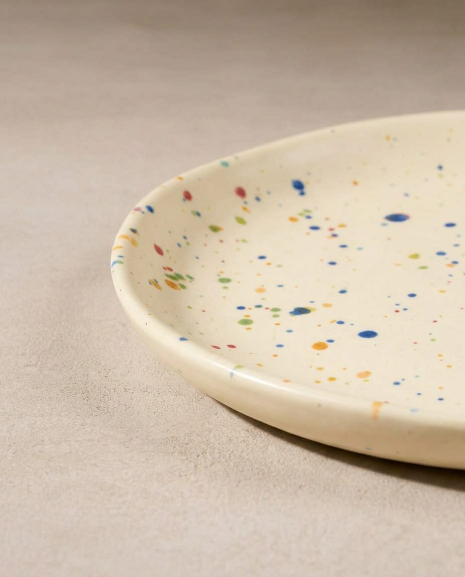 New Party Bread Plate 17cm - Mix 6 Pieces