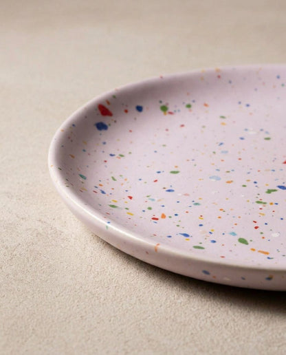 New Party Bread Plate 17cm Lilac