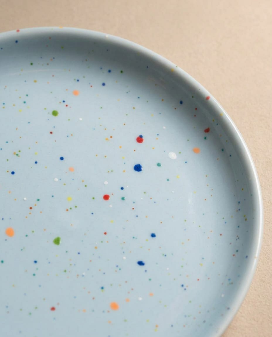 New Party Bread Plate 17cm - Mix 6 Pieces