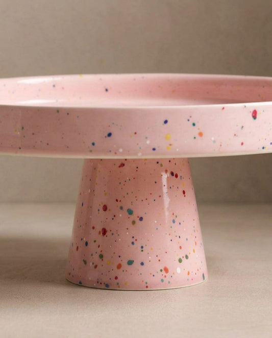 New Party Cake Stand 28cm Pink