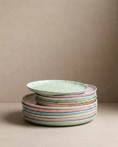 New Party Assiette à Salade 22cm - Mélange 6 Pièces