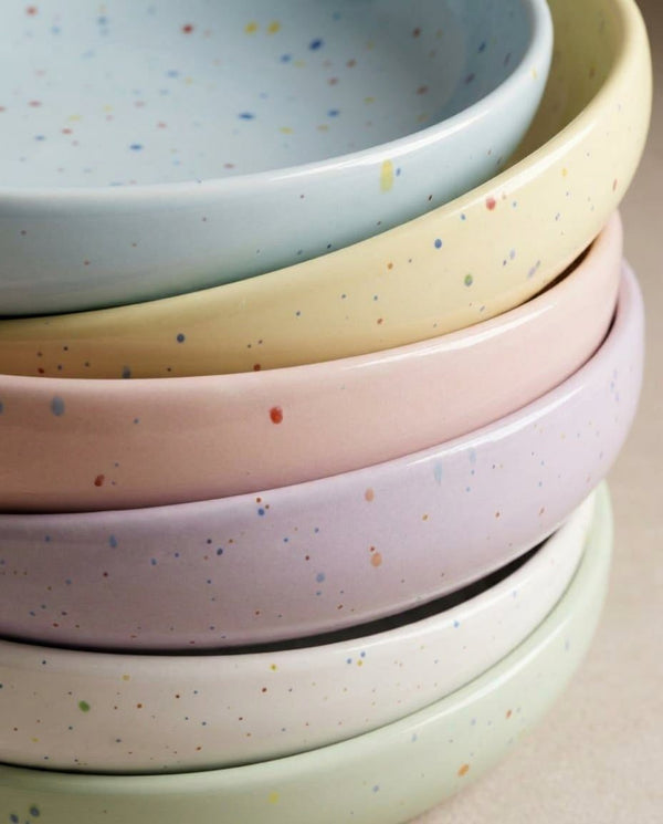New Party Low Pasta Plate 23cm Green