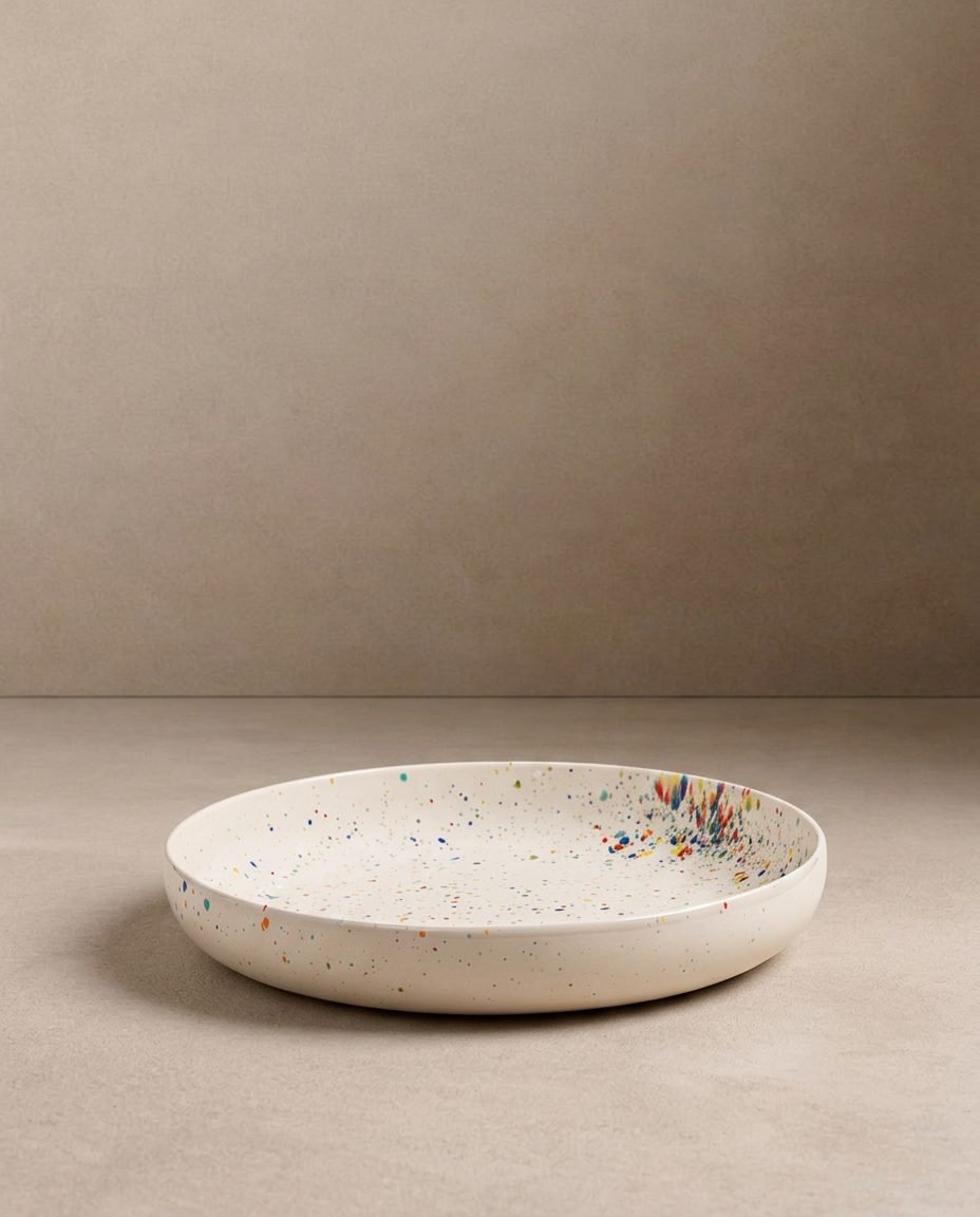New Party Low Pasta Plate 23cm - Mix 6 Pieces