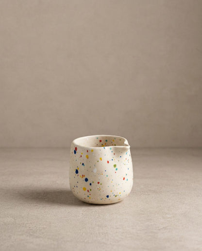 New Party Milk Jug Ceramic Pourer for Serving Cream and Milk White