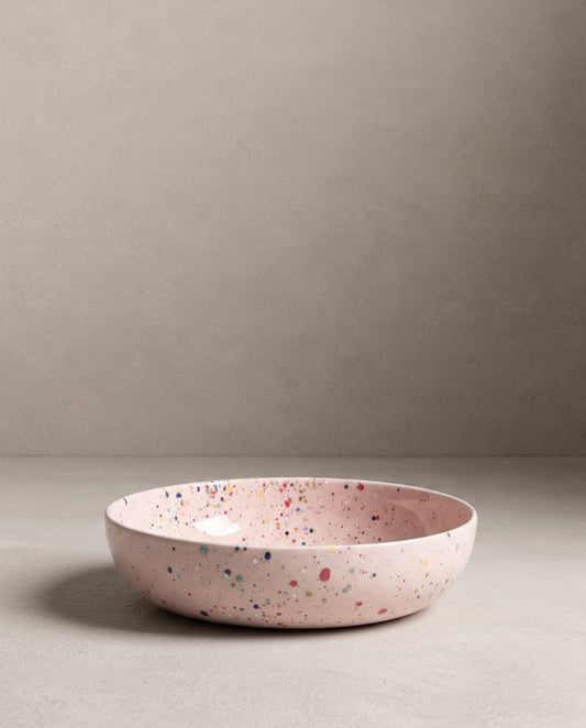 New Party Pasta Plate 21cm Pink