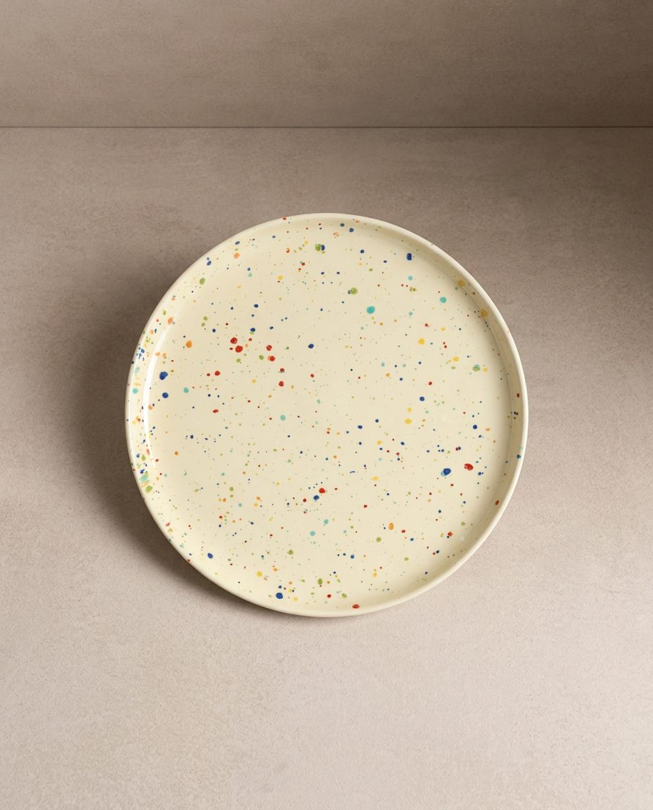 New Party Salad Plate 22cm - Mix 6 Pieces