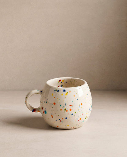 New Party Set 2 Espresso Mug + 2 Mini Tray - White