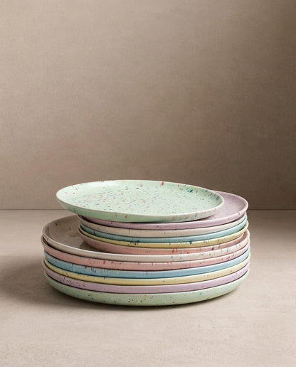 New Party Dinner Plate 27cm - Mix 6 Pieces