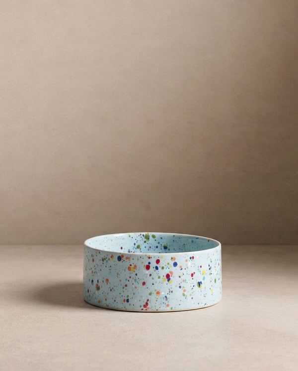 New Party Stoneware Pet Bowl 16,5cm 2 Pieces Set Soft Blue
