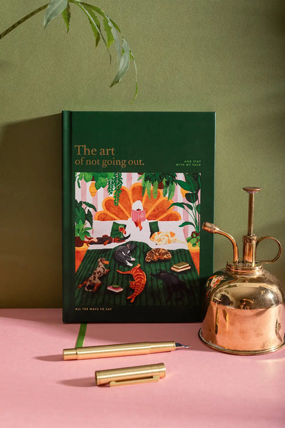 The art of not going out - Hardcover notebook A5