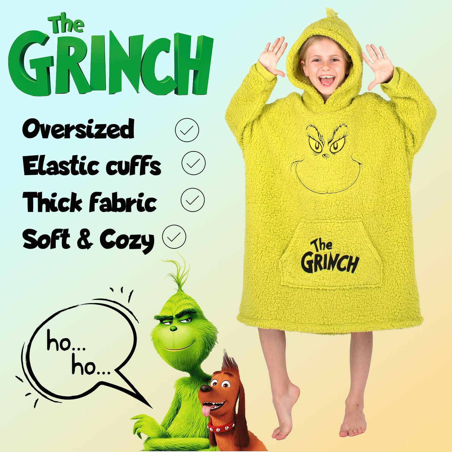 The Grinch Oversized Couverture Sweat à capuche