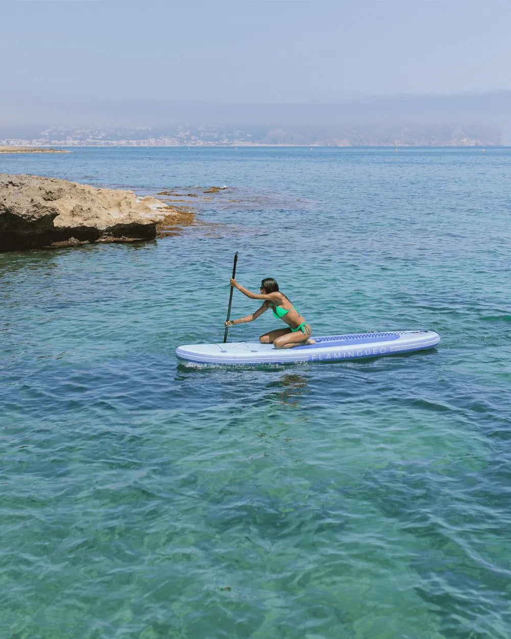 Gradient blue/green paddleboard - MOON