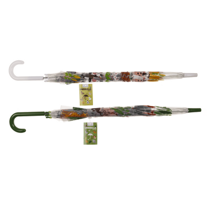 Paraguas transparente para niños con diseño de animales