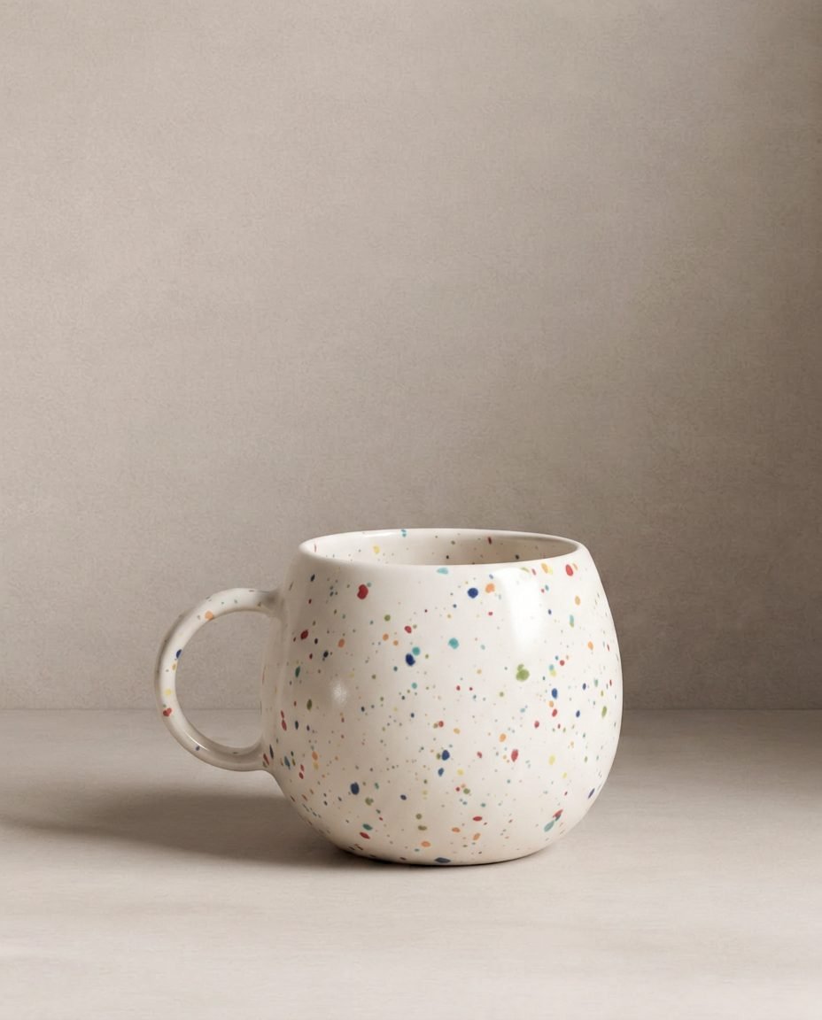 New Party Ball Mug 500ml White