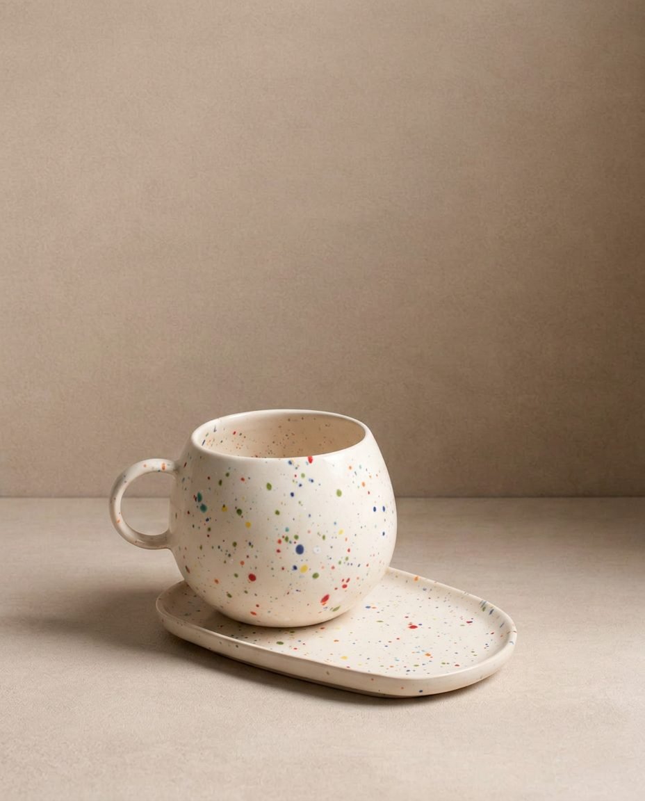 New Party Ball Mug 500ml White