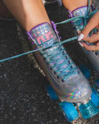 Holographic Roller Skates - BEVERLY