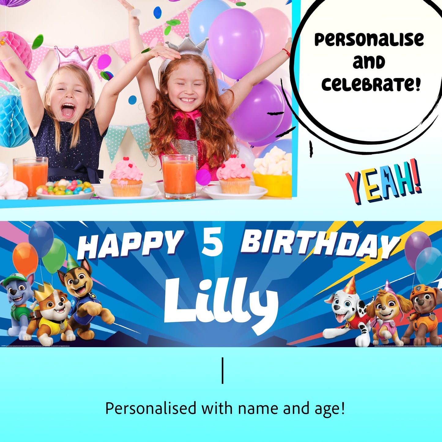 Pat’ Patrouille Birthday Banner